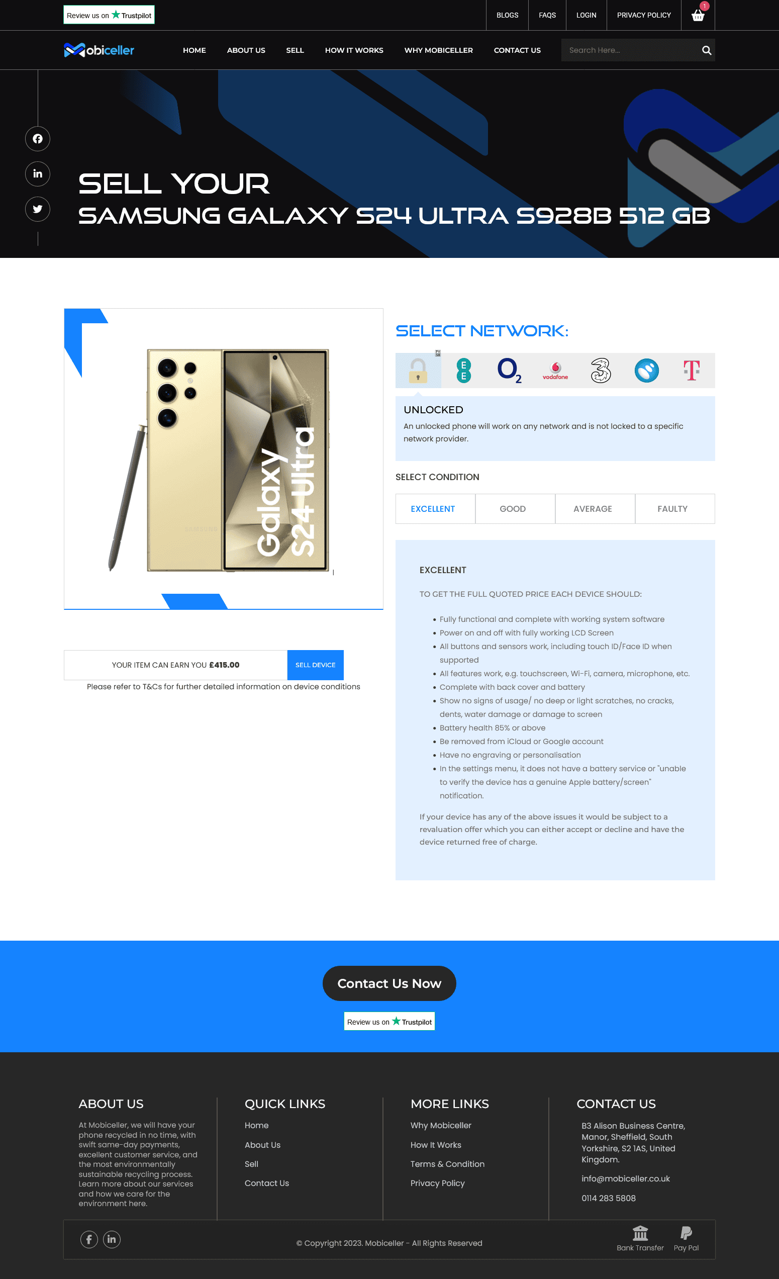 Mobiceller quote flow
